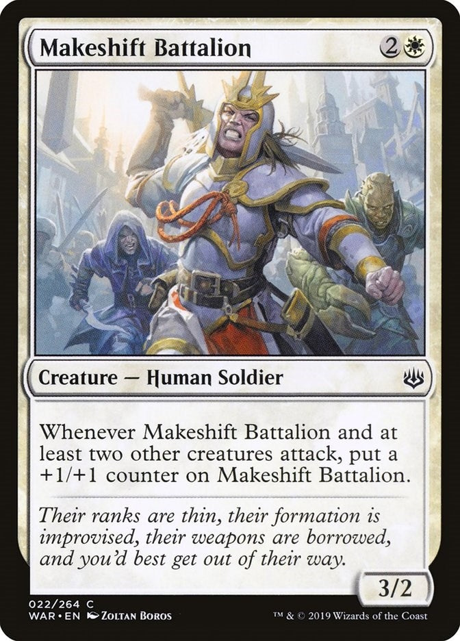 Image for Makeshift Battalion (War of the Spark) (22) - Magic: The Gathering