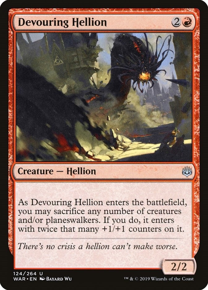 Image for Devouring Hellion (War of the Spark) (124) - Magic: The Gathering