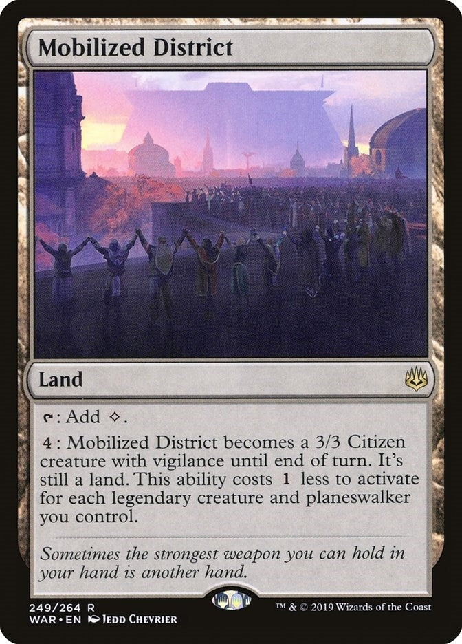 Image for Mobilized District (War of the Spark) (249) - Magic: The Gathering
