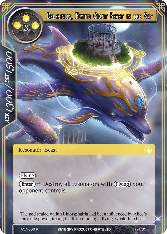 Image for Delphinius, Flying Giant Beast in the Sky (Awakening of the Ancients) (AOA-006) - Force of Will