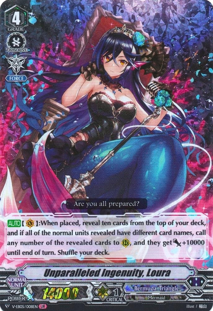 Image for Unparalleled Ingenuity, Loura (V-EB05: Primary Melody) (V-EB05/008EN) - Cardfight Vanguard