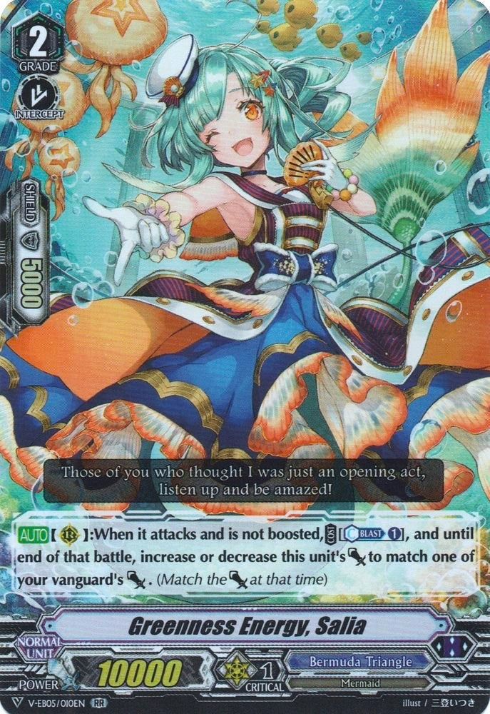 Image for Greenness Energy, Salia (V-EB05: Primary Melody) (V-EB05/010EN) - Cardfight Vanguard