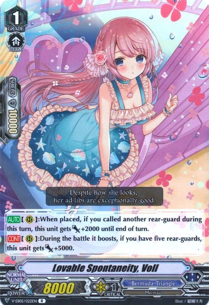 Image for Lovable Spontaneity, Voll (V-EB05: Primary Melody) (V-EB05/022EN) - Cardfight Vanguard