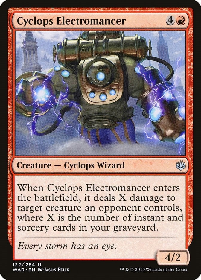 Image for Cyclops Electromancer (War of the Spark) (122) - Magic: The Gathering