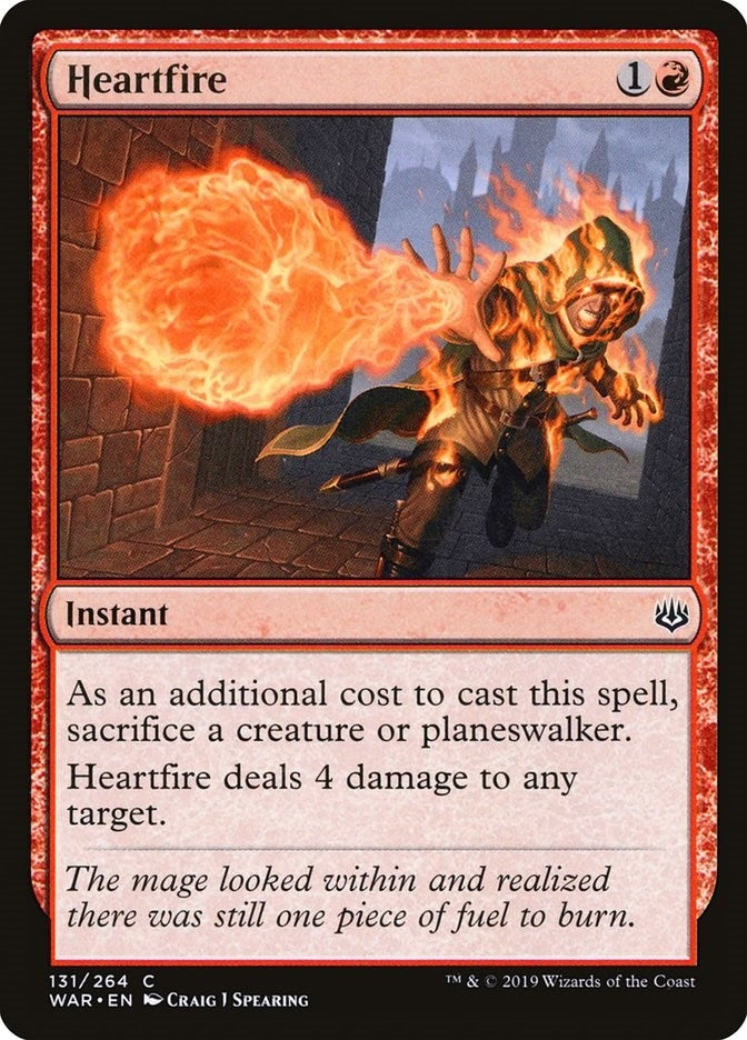 Image for Heartfire (War of the Spark) (131) - Magic: The Gathering