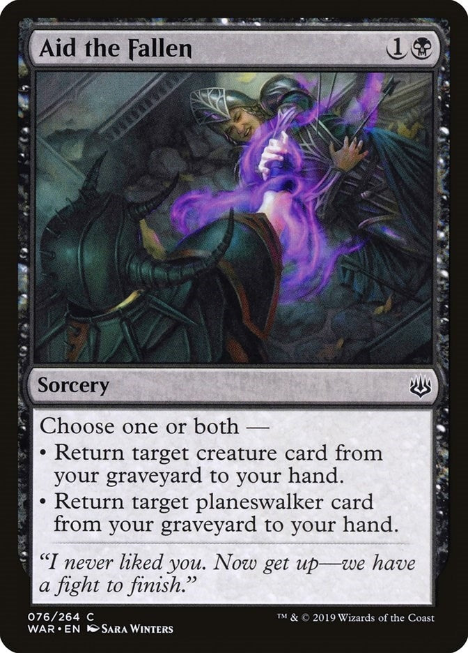 Image for Aid the Fallen (War of the Spark) (76) - Magic: The Gathering