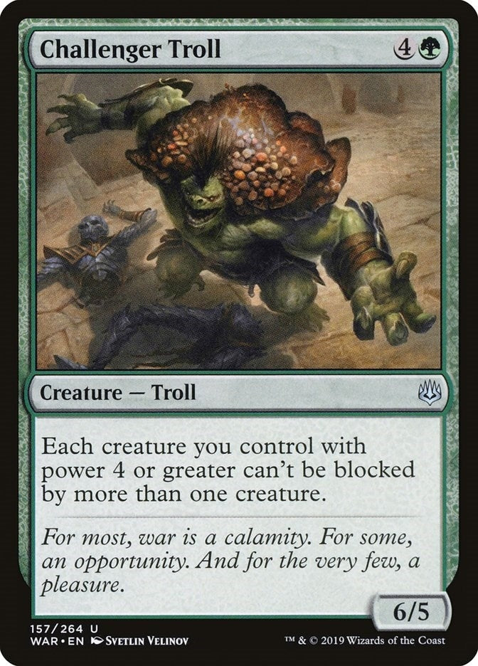 Image for Challenger Troll (War of the Spark) (157) - Magic: The Gathering