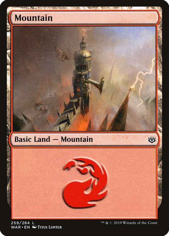 Image for Mountain (259) (War of the Spark) (259) - Magic: The Gathering
