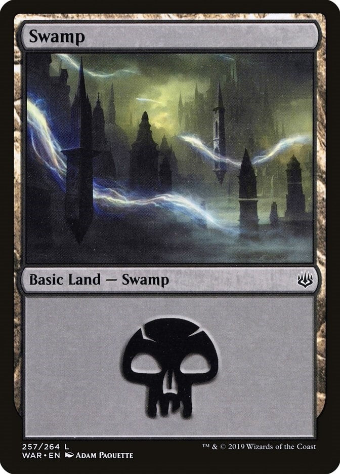 Image for Swamp (257) (War of the Spark) (257) - Magic: The Gathering