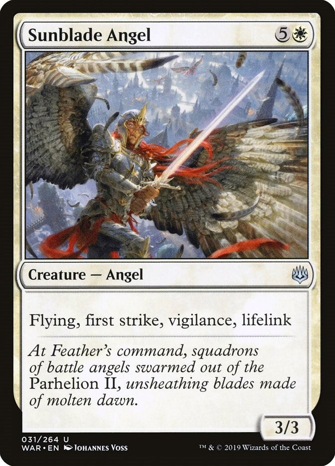 Image for Sunblade Angel (War of the Spark) (31) - Magic: The Gathering