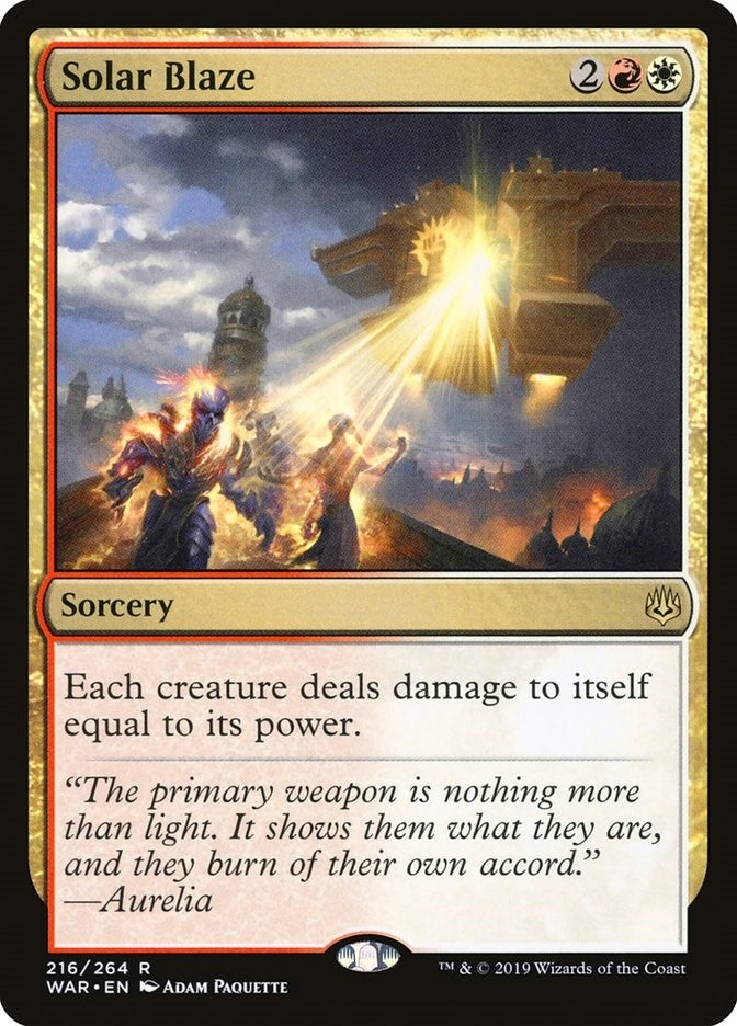 Image for Solar Blaze (War of the Spark) (216) - Magic: The Gathering