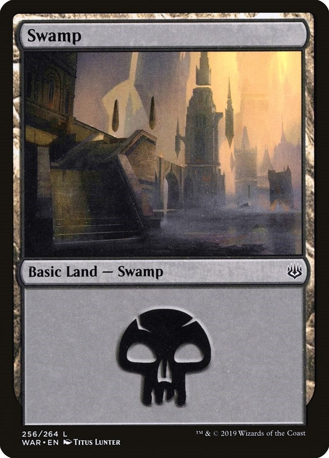 Image for Swamp (256) (War of the Spark) (256) - Magic: The Gathering