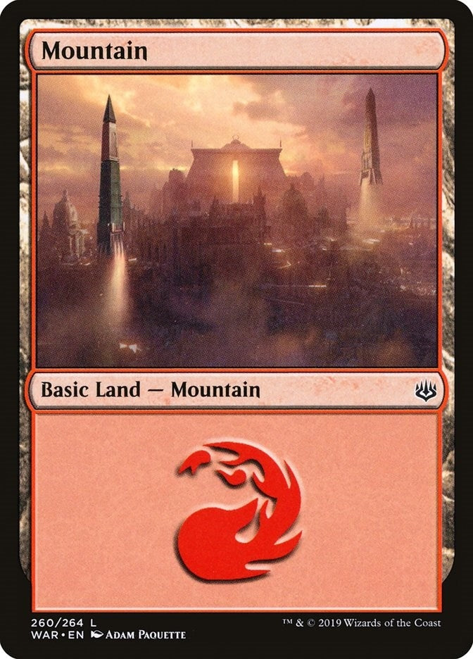 Image for Mountain (260) (War of the Spark) (260) - Magic: The Gathering