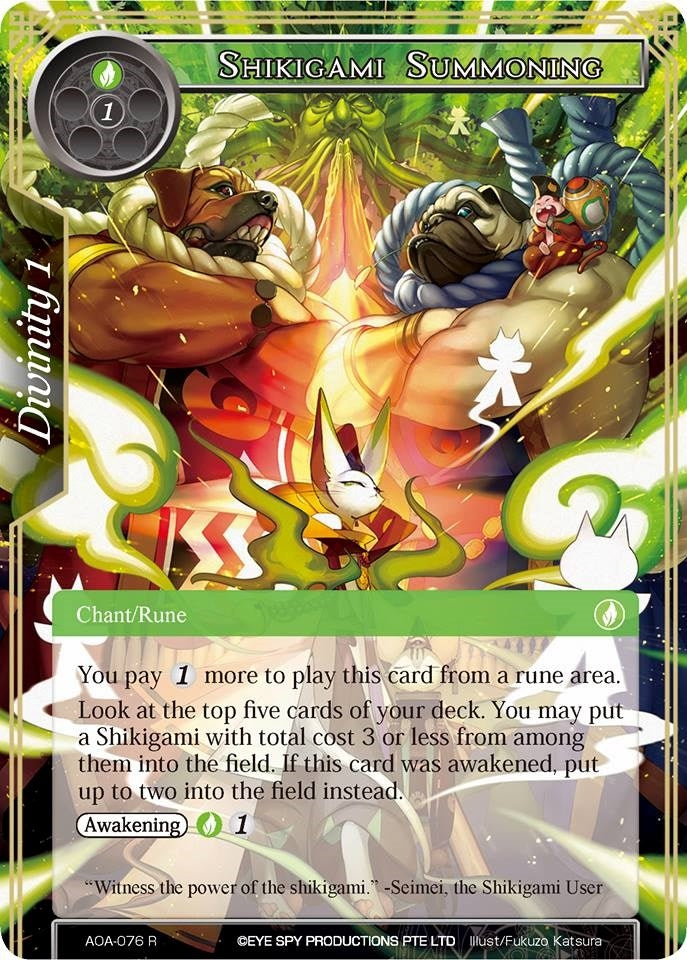 Image for Shikigami Summoning (Awakening of the Ancients) (AOA-076) - Force of Will