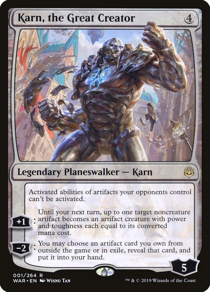 Image for Karn, the Great Creator (War of the Spark) (1) - Magic: The Gathering
