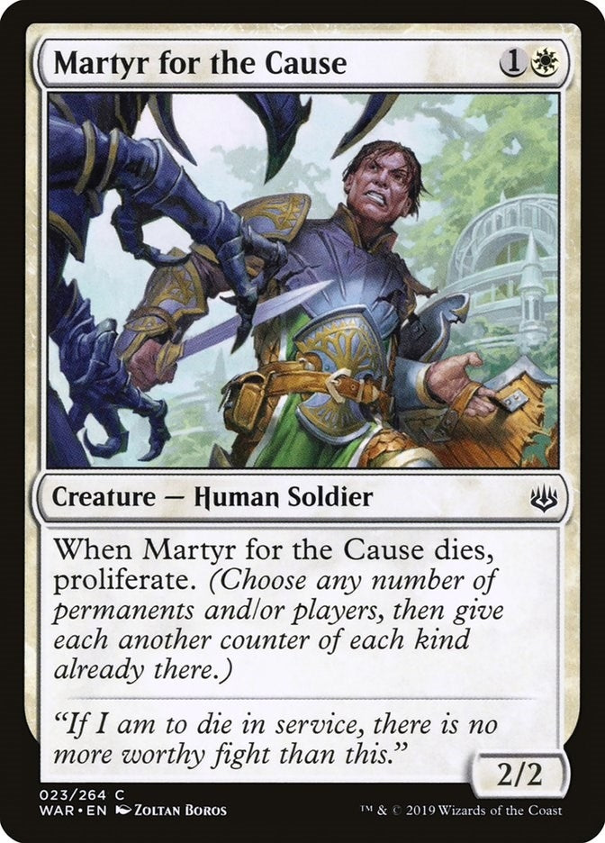 Image for Martyr for the Cause (War of the Spark) (23) - Magic: The Gathering