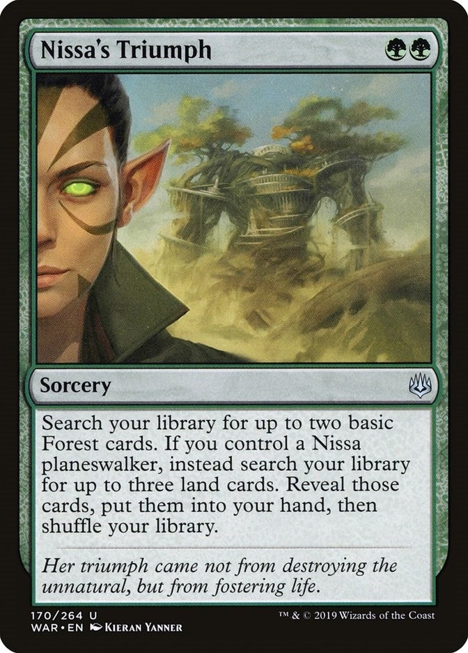 Image for Nissa's Triumph (War of the Spark) (170) - Magic: The Gathering