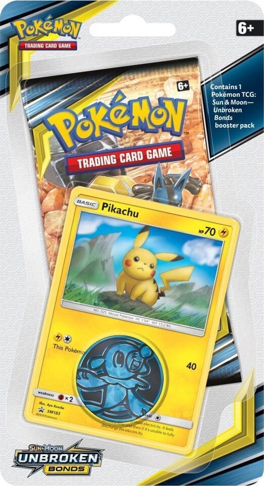 Image for Unbroken Bonds Single Pack Blister [Pikachu] - Pokemon