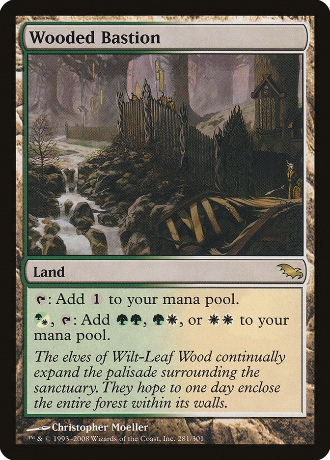Image for Wooded Bastion (Shadowmoor) (281) - Magic: The Gathering
