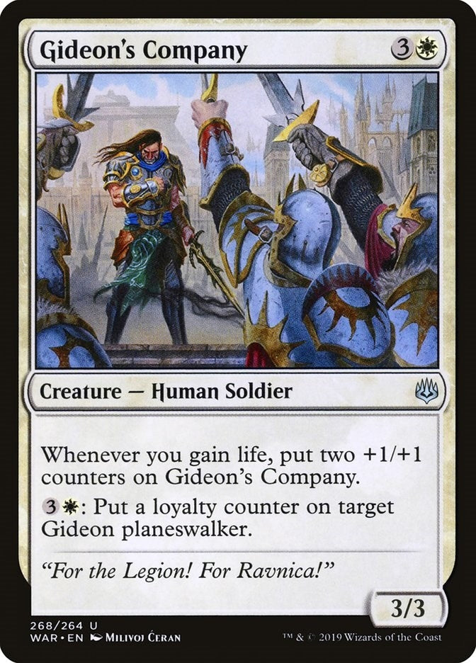 Image for Gideon's Company (War of the Spark) (268) - Magic: The Gathering