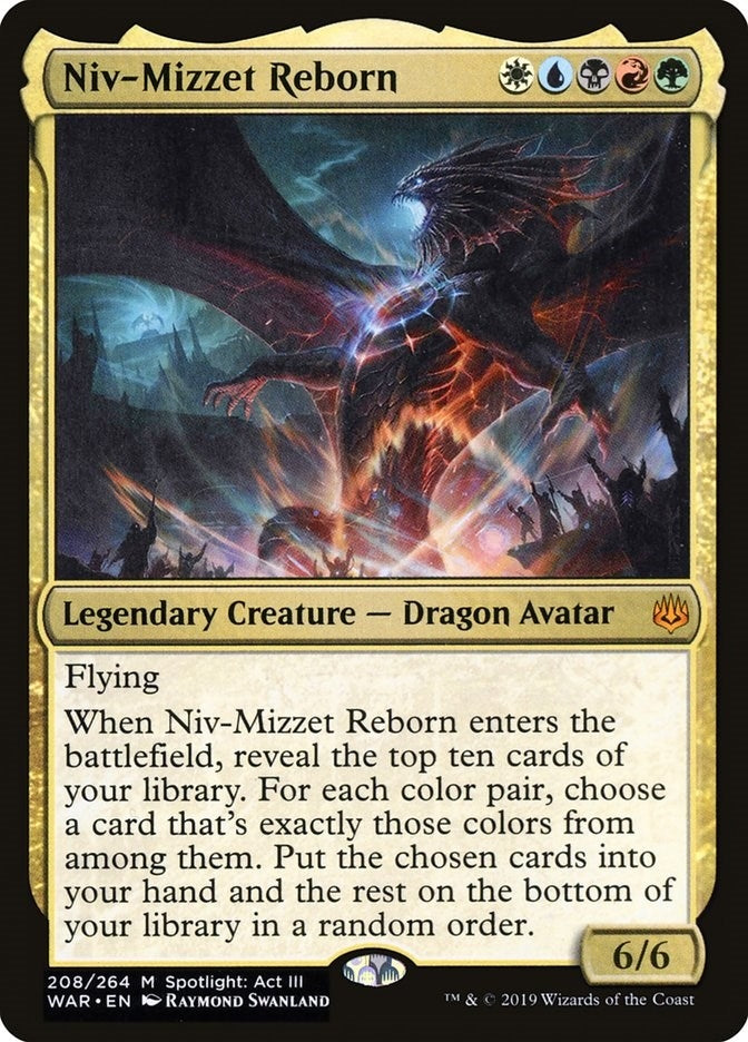 Image for Niv-Mizzet Reborn (War of the Spark) (208) - Magic: The Gathering