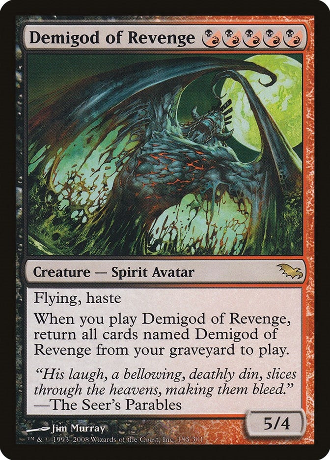 Image for Demigod of Revenge (Shadowmoor) (183) - Magic: The Gathering