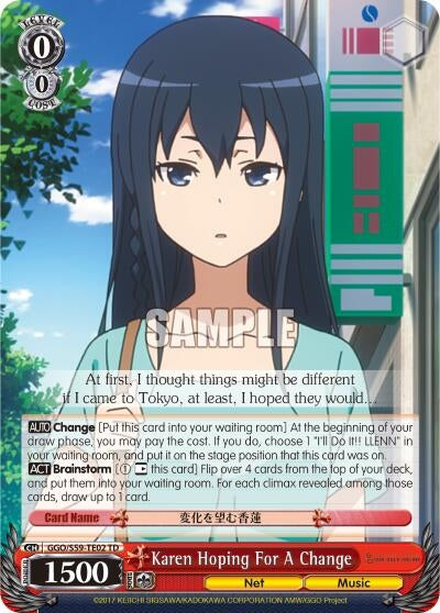 Image for Karen Hoping For A Change (Gun Gale Online) (GGO/S59-TE02 TD) - Weiss Schwarz