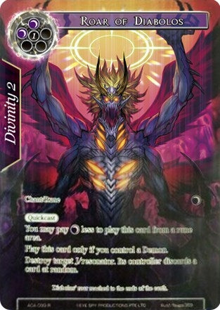 Image for Roar of Diabolos (Full Art) (Awakening of the Ancients) (AOA-099) - Force of Will
