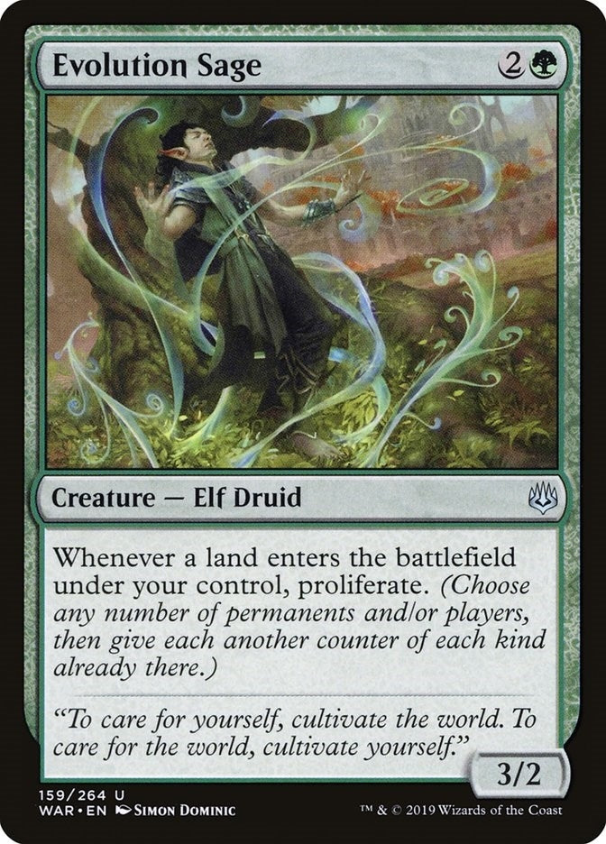 Image for Evolution Sage (War of the Spark) (159) - Magic: The Gathering