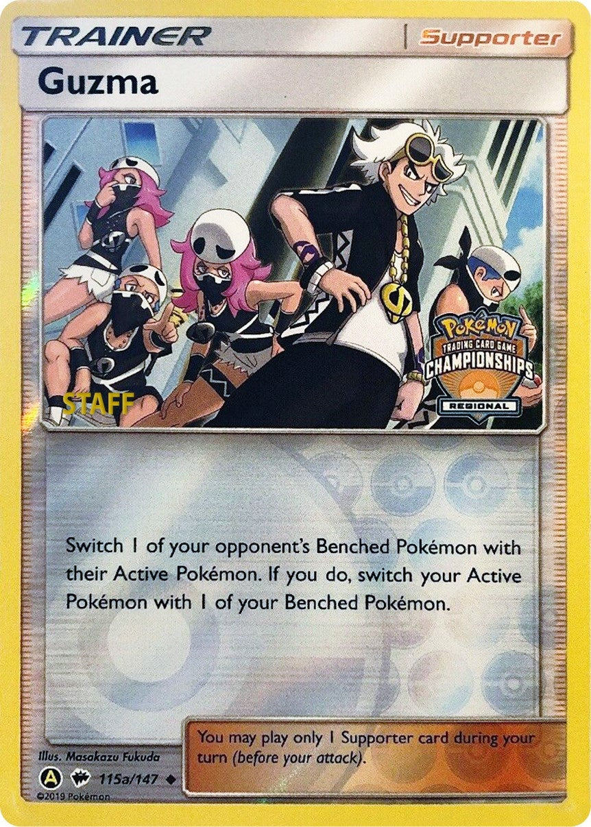 Image for Guzma - 115a/147 (Regional Championships) [Staff] (League & Championship Cards) (115a/147) - Pokemon