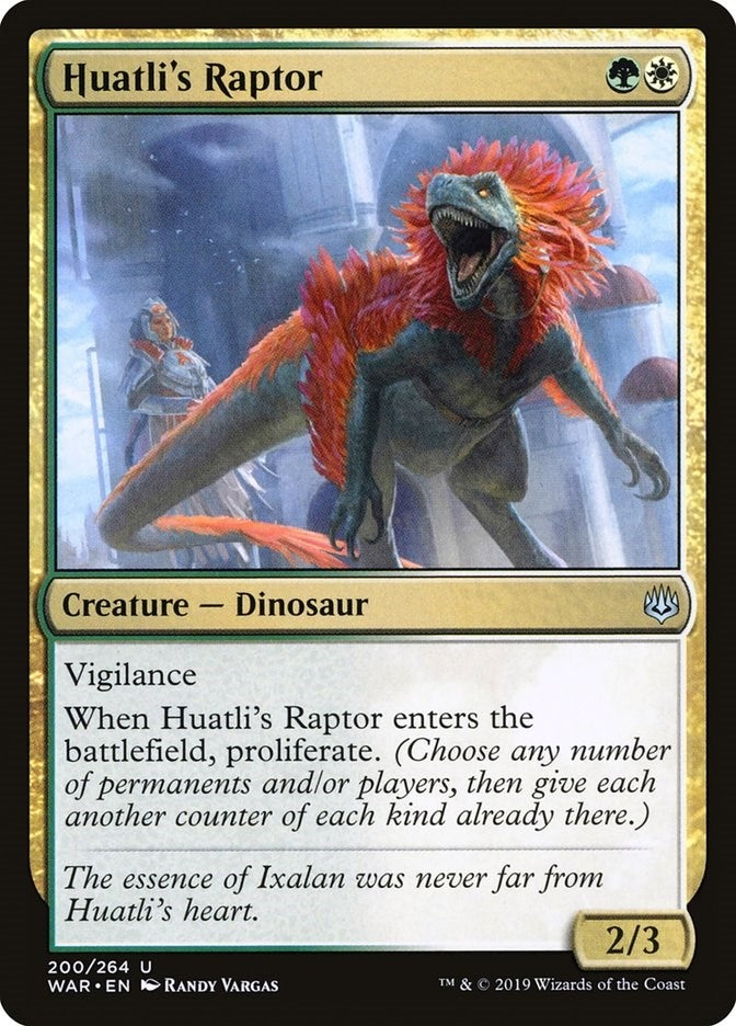 Image for Huatli's Raptor (War of the Spark) (200) - Magic: The Gathering