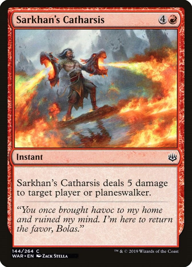 Image for Sarkhan's Catharsis (War of the Spark) (144) - Magic: The Gathering