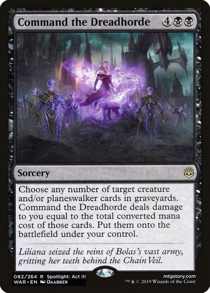 Image for Command the Dreadhorde (War of the Spark) (82) - Magic: The Gathering