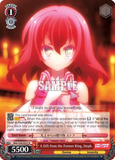 Image for A Gift from the Former King, Steph (No Game No Life) (NGL/S58-E057 R) - Weiss Schwarz