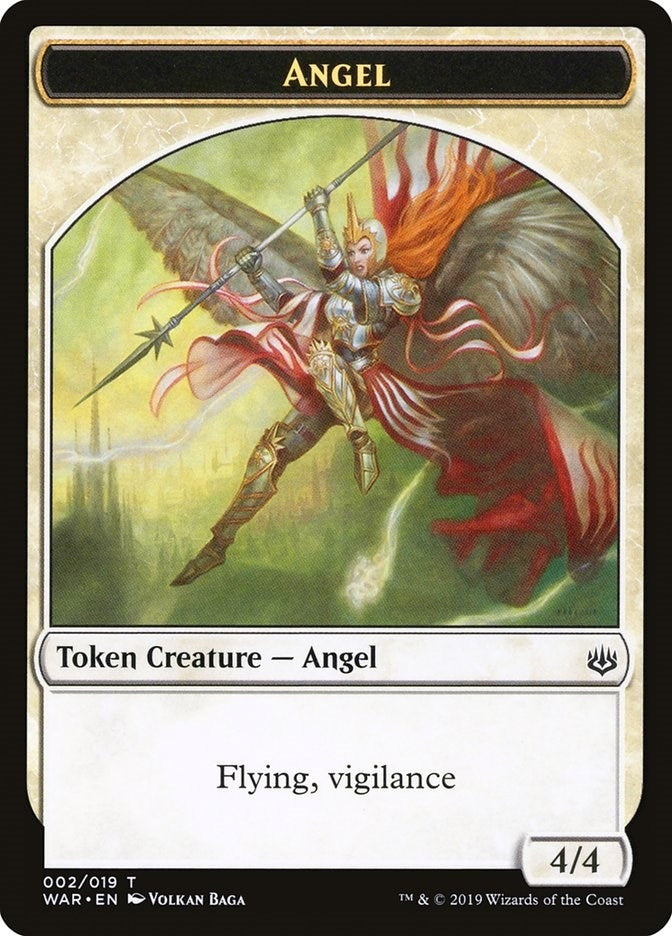 Image for Angel Token (War of the Spark) (2) - Magic: The Gathering