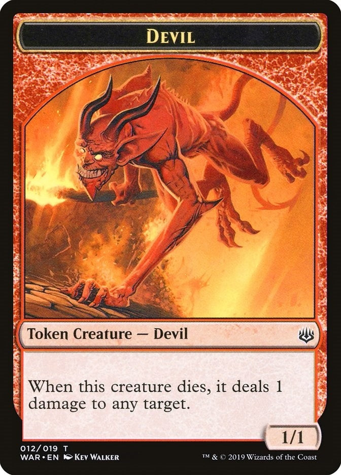 Image for Devil Token (War of the Spark) (12) - Magic: The Gathering