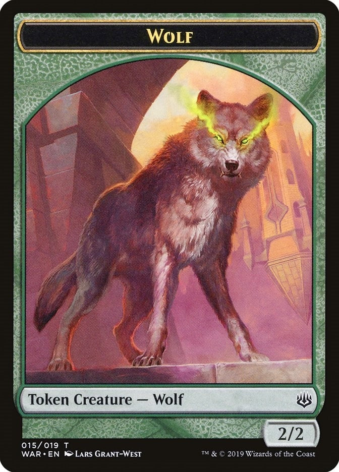 Image for Wolf Token (War of the Spark) (15) - Magic: The Gathering