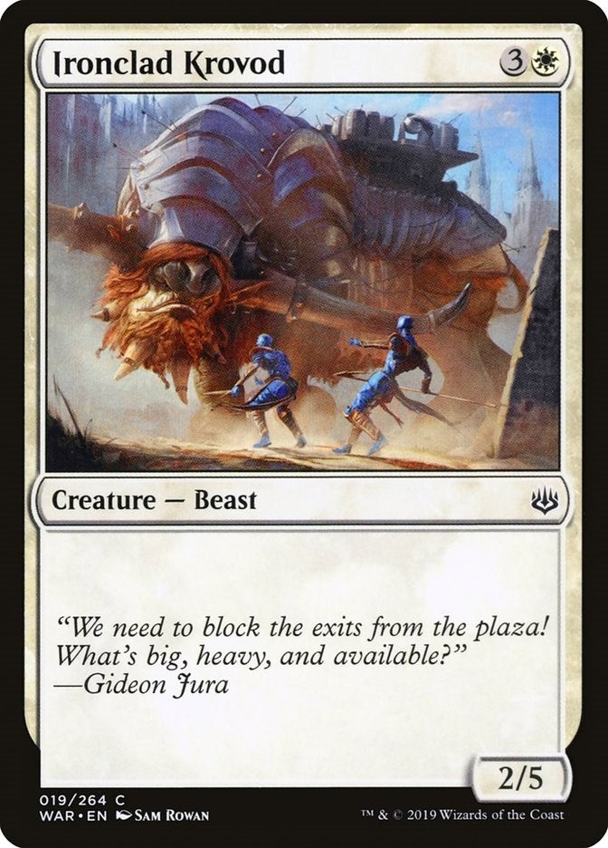 Image for Ironclad Krovod (War of the Spark) (19) - Magic: The Gathering