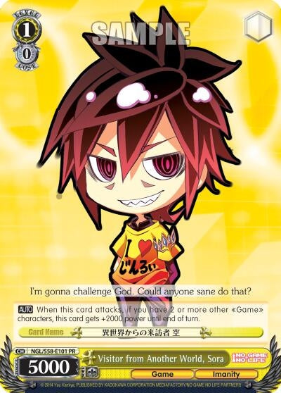 Image for Visitor from Another World, Sora (No Game No Life) (NGL/S58-E101 PR) - Weiss Schwarz