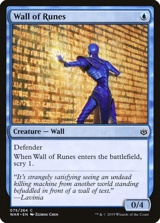 Image for Wall of Runes (War of the Spark) (75) - Magic: The Gathering