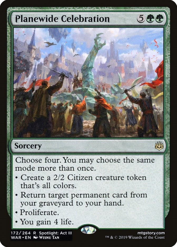Image for Planewide Celebration (War of the Spark) (172) - Magic: The Gathering