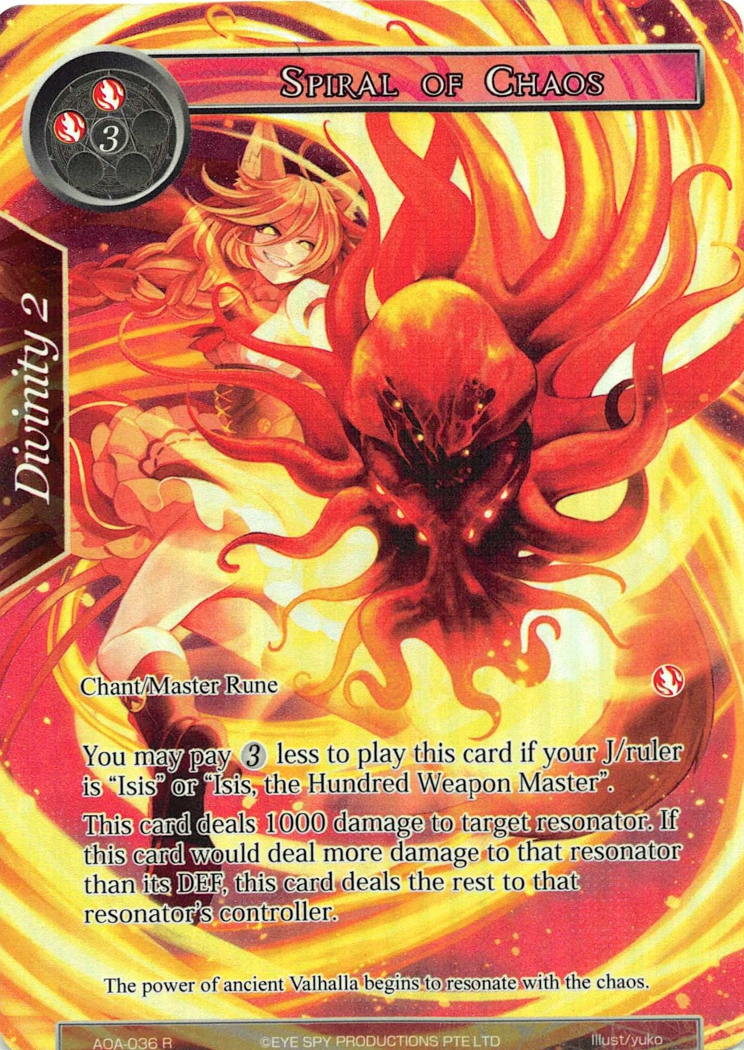 Image for Spiral of Chaos (Full Art) (Awakening of the Ancients) (AOA-036) - Force of Will