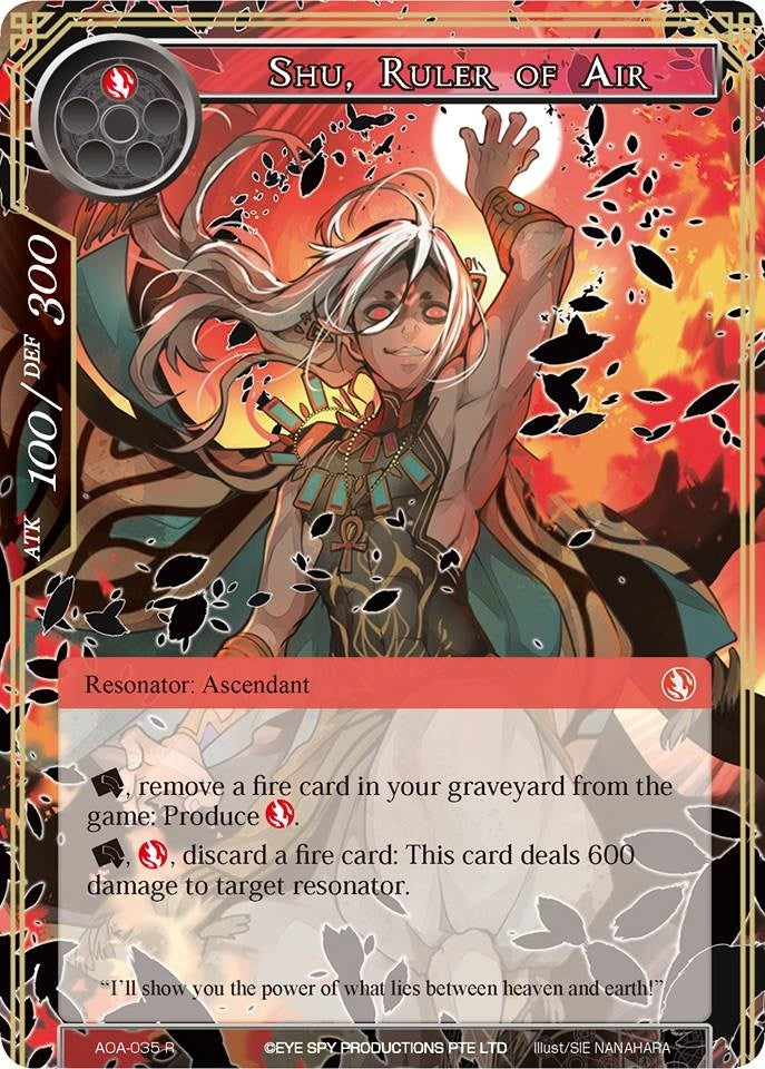Image for Shu, Ruler of Air (Awakening of the Ancients) (AOA-035) - Force of Will