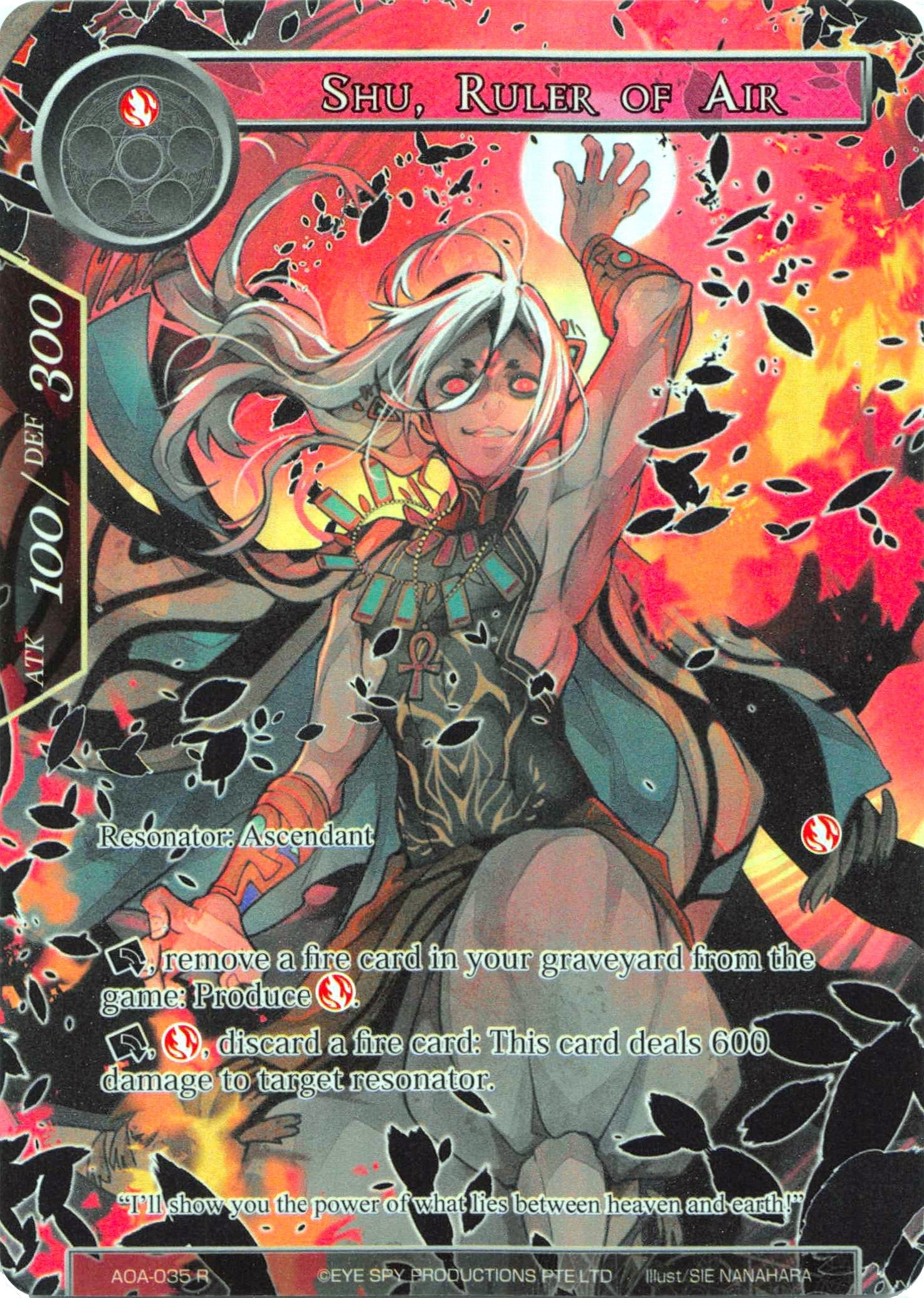 Image for Shu, Ruler of Air (Full Art) (Awakening of the Ancients) (AOA-035) - Force of Will