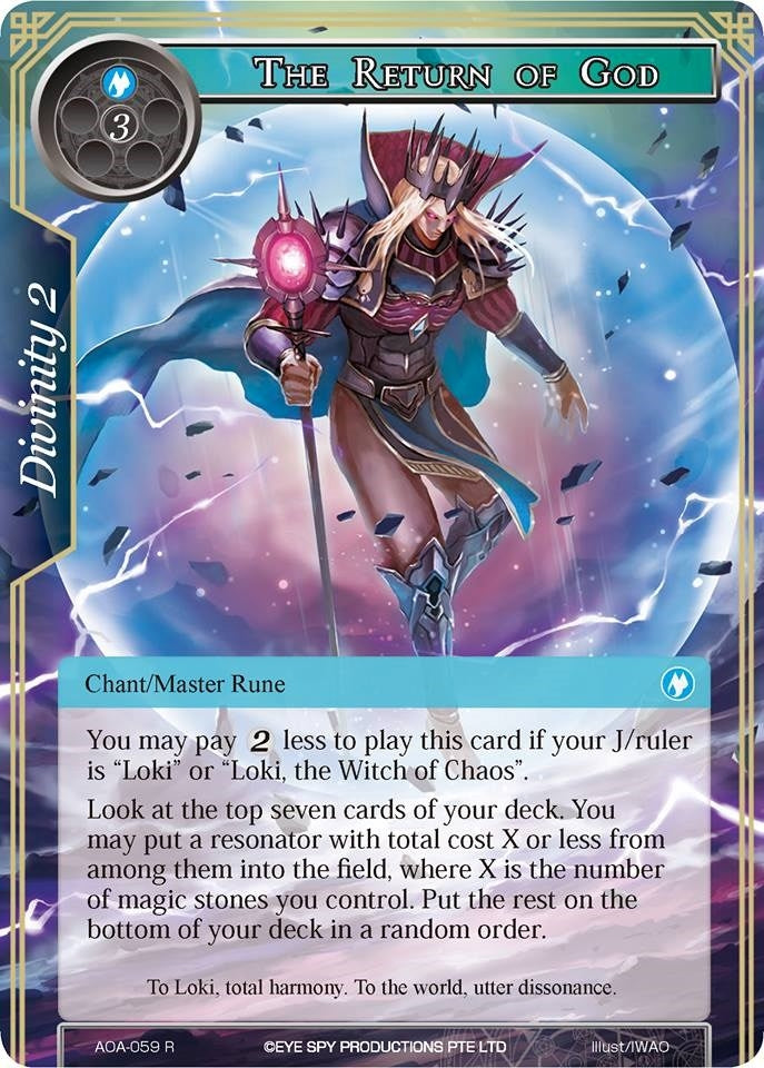 Image for The Return of God (Awakening of the Ancients) (AOA-059) - Force of Will