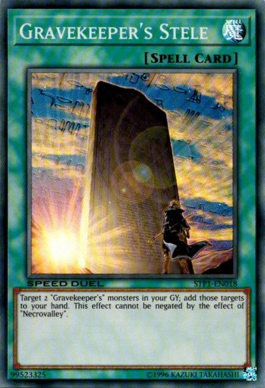 Image for Gravekeeper's Stele (Speed Duel: Tournament Pack 1) (STP1-EN018) - YuGiOh