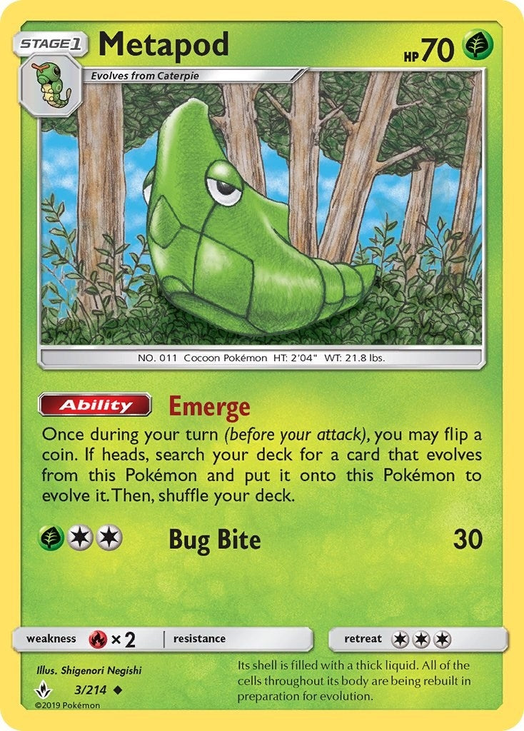 Image for Metapod (SM - Unbroken Bonds) (3/214) - Pokemon