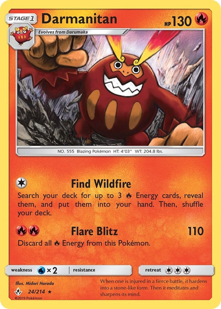 Image for Darmanitan (SM - Unbroken Bonds) (24/214) - Pokemon