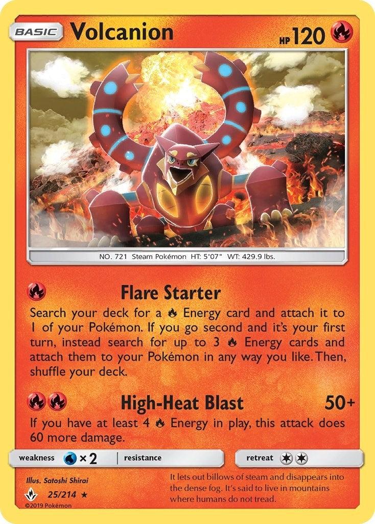 Image for Volcanion (SM - Unbroken Bonds) (25/214) - Pokemon