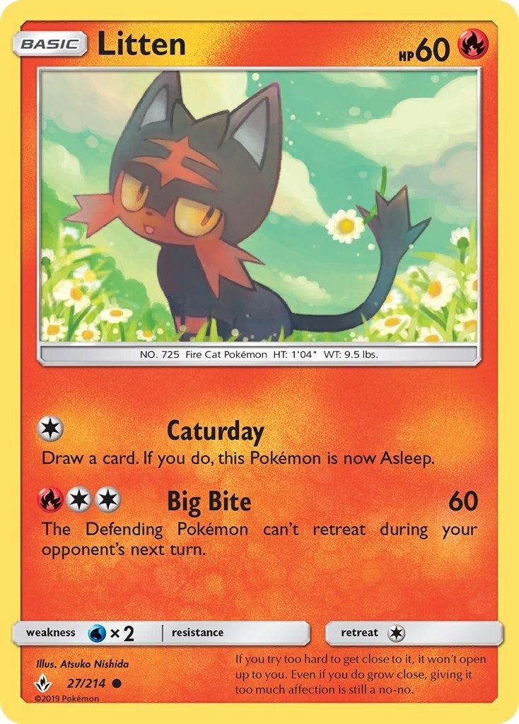 Image for Litten (27) (SM - Unbroken Bonds) (27/214) - Pokemon